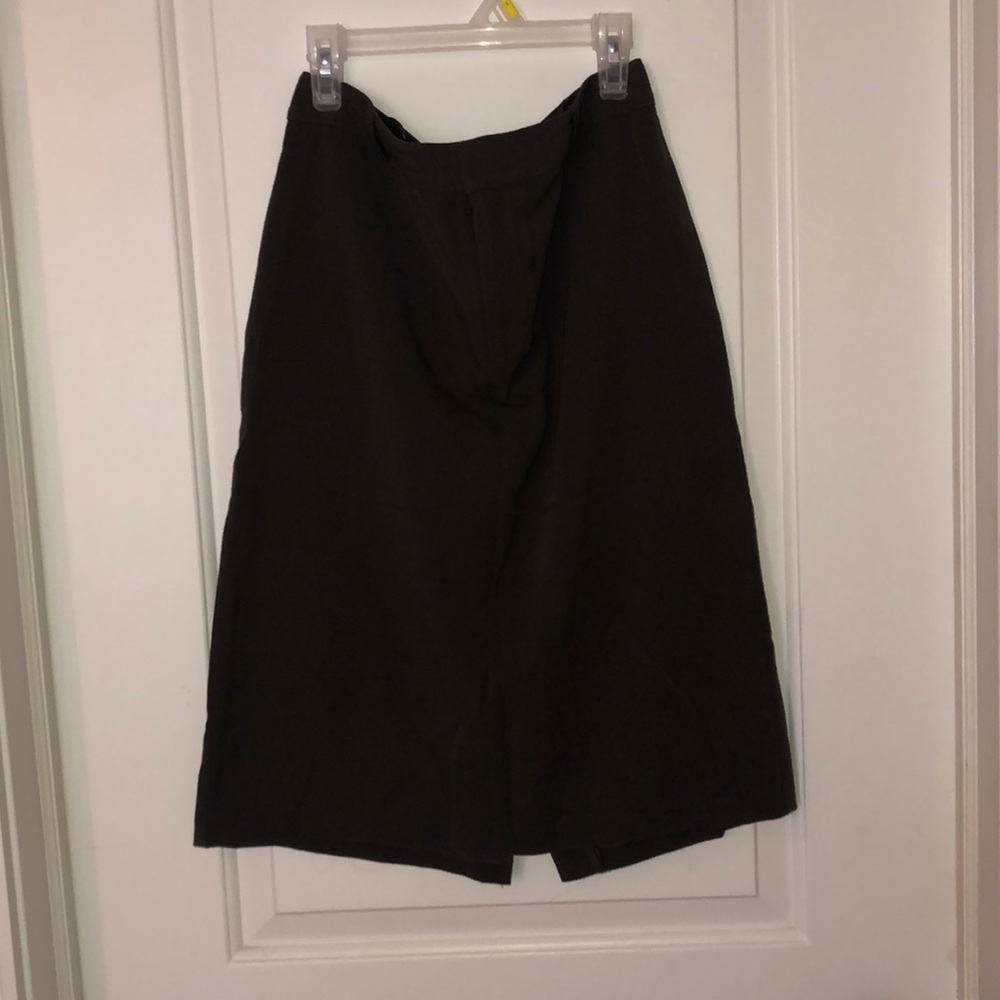 Brown pencil skirt